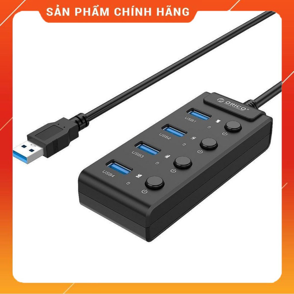 Bộ chia USB HUB 4 cổng USB 3.0 ORICO W9PH4 - Hàng phân phối