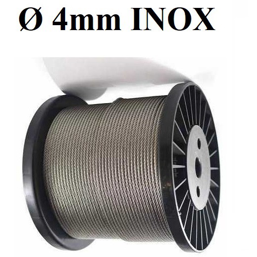 Wire cable stainless steel 304 3.5mm (4Li length from 1 meters-1000 meters) used as washing line, zipper, home decoration of not rust Độ durable capthepgiasi Pacific Vina