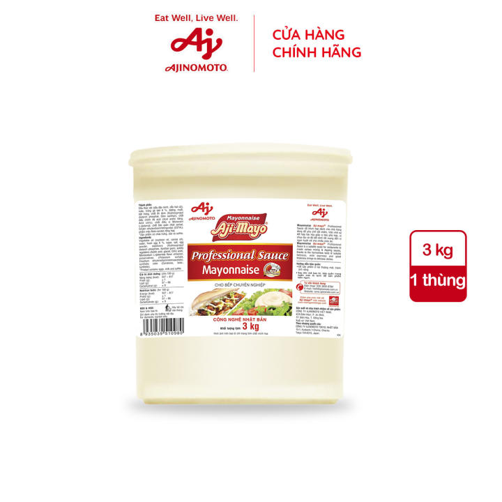 Xốt Mayonnaise Aji-mayo® Professional Sauce 3kg/Thùng - Hình ảnh 3