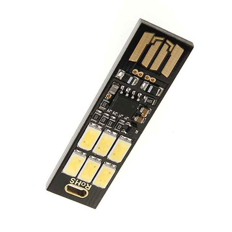 Đèn 6 led siêu mỏng cảm ứng cắm usb