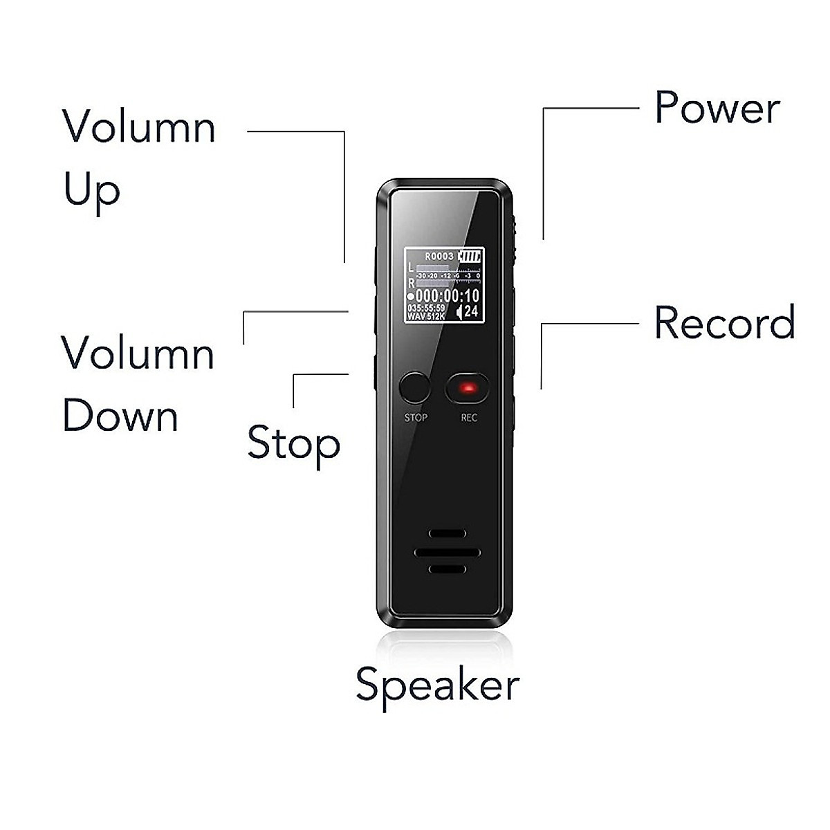 Máy ghi âm mini cầm tay - bỏ túi DVR 818