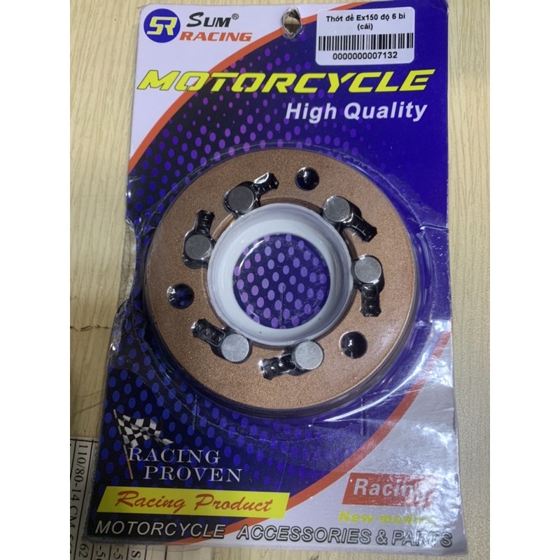 THỚT ĐỀ ĐỘ CÓ LÒ XO  6 VIÊN BI SUM RACING  EXCITER 150 & EX135 (5S)