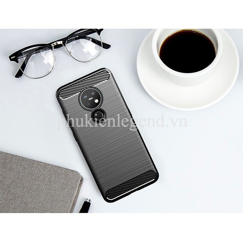 Ốp lưng chống sốc Vân Sợi Carbon RUGGER ARMOR dành cho Nokia 7.2