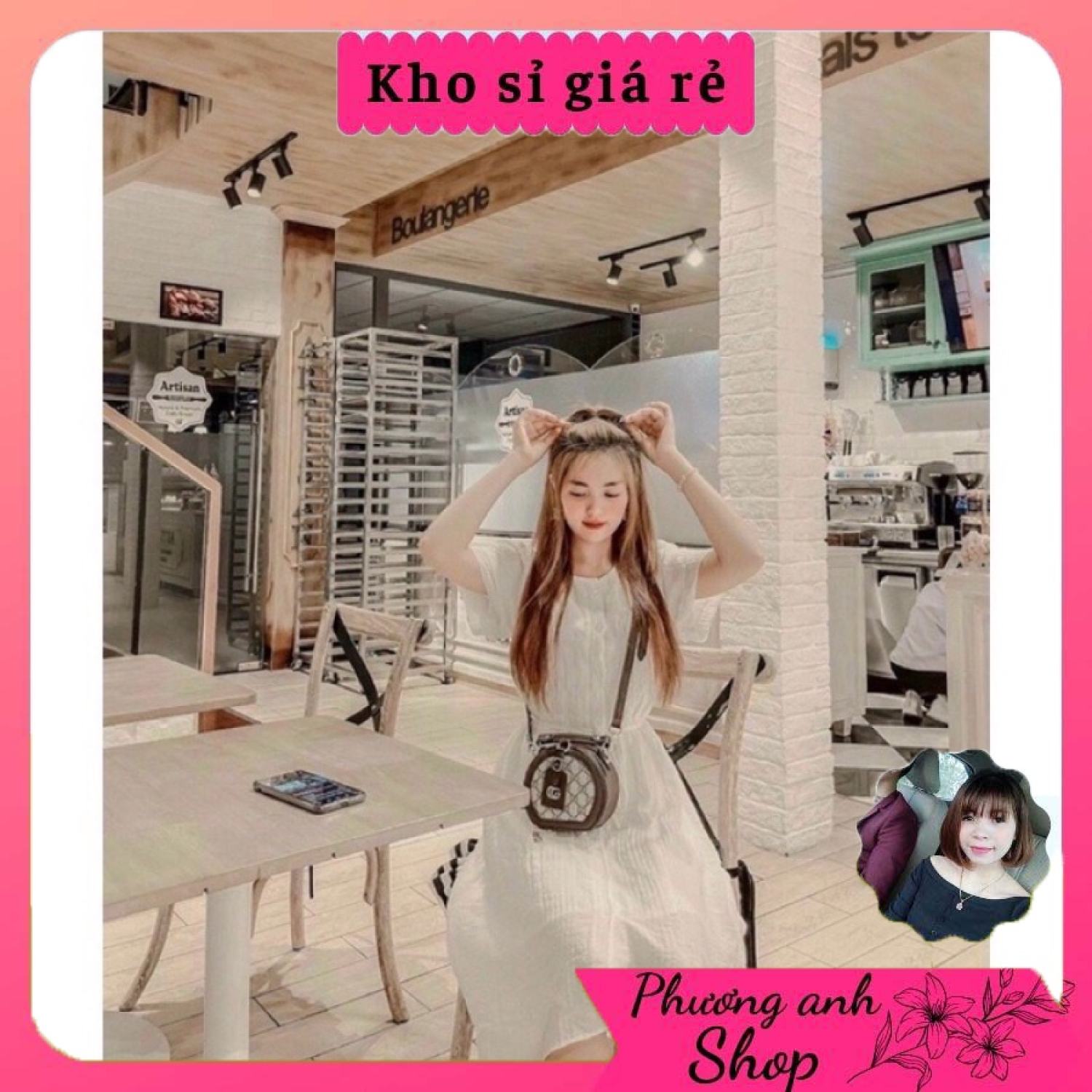 Túi cốp tròn mini đeo chéo siêu xinh dễ thương