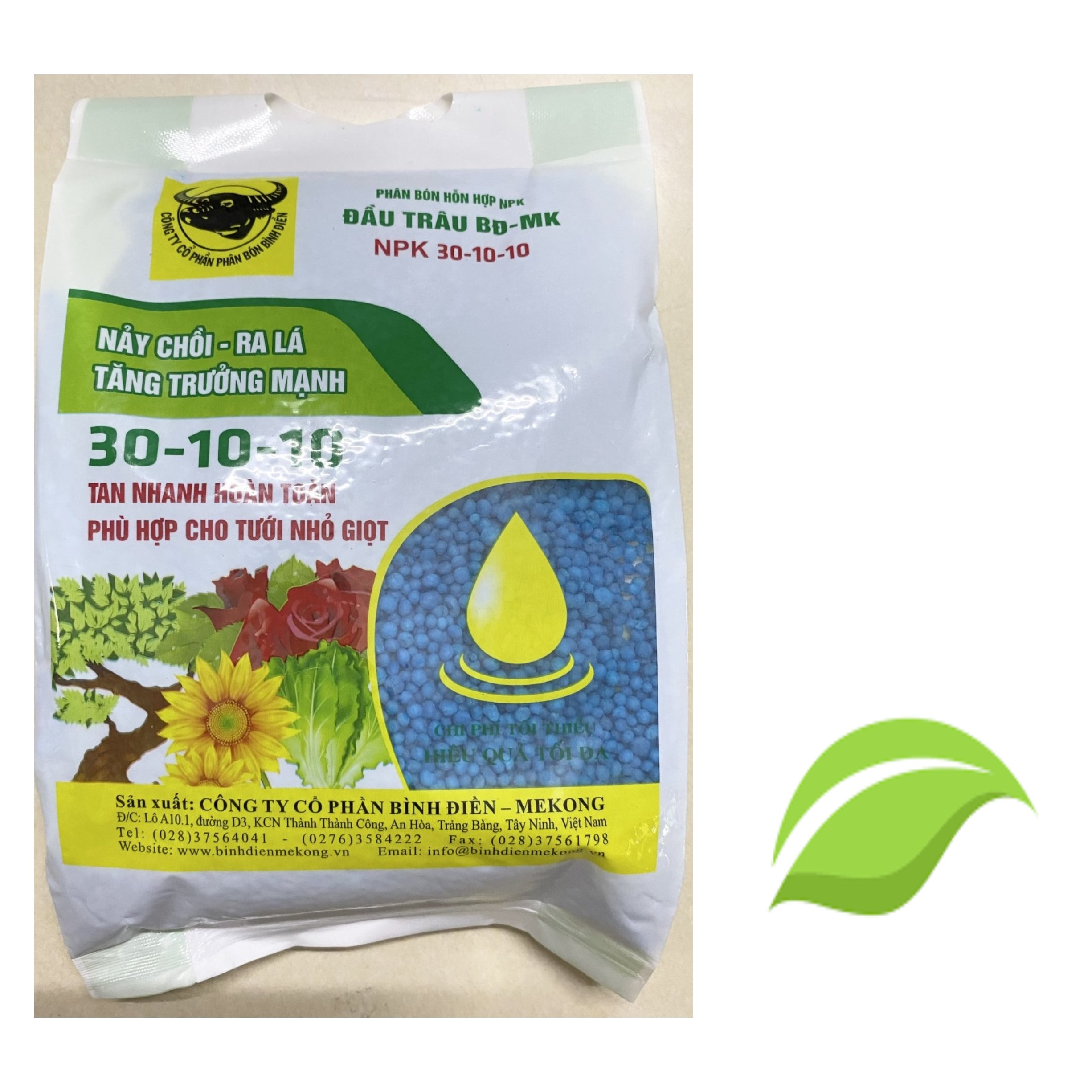 Phân bón đầu trâu npk 30-10-10 kích ra rễ - #008a# 1kg