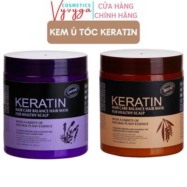 Kem ủ tóc KERATIN COLLAGEN 1000ML LAVENDER BRAZIL NUT - Ủ hấp tóc cung cấp dưỡng chất KERATIN tự nhiên UT08 giá rẻ