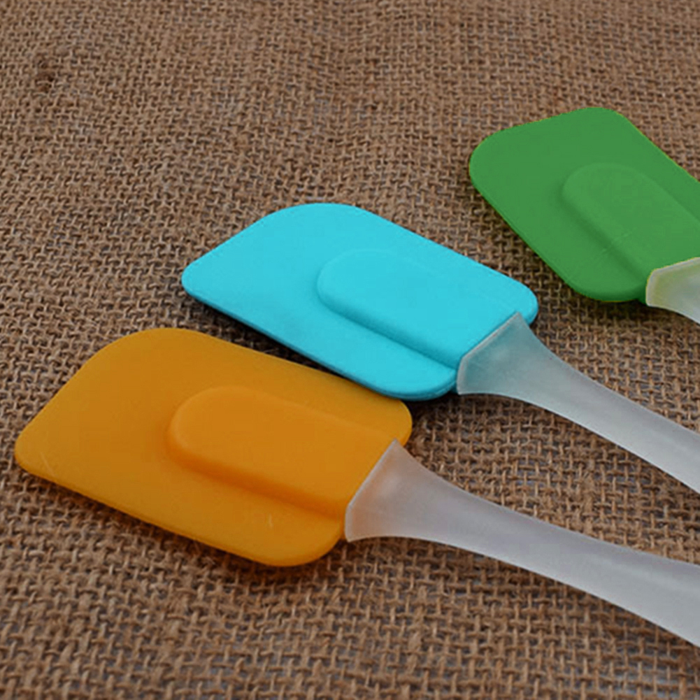 Silicone Cake Spatula Heat Resistant Cream Butter Scraper Kitchen Baking ToolSmall Silicone Spatula Silicone Cake Cream Spatula High Temperature Resistant Mixing Spatula Baking Spatula Tool