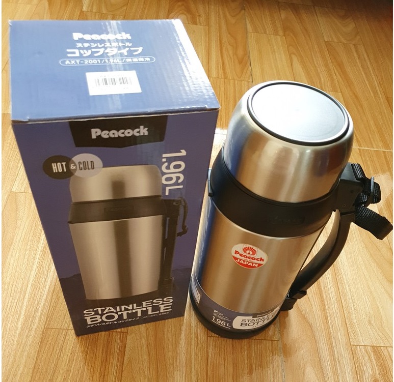 Bình Giữ Nhiệt Nhật 1.96 lít - PEACOCK AXT 2001
