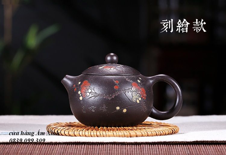 Ấm Tử Sa Nghi Hưng Tây Thi 180 ml (Hắc Kim Sa)