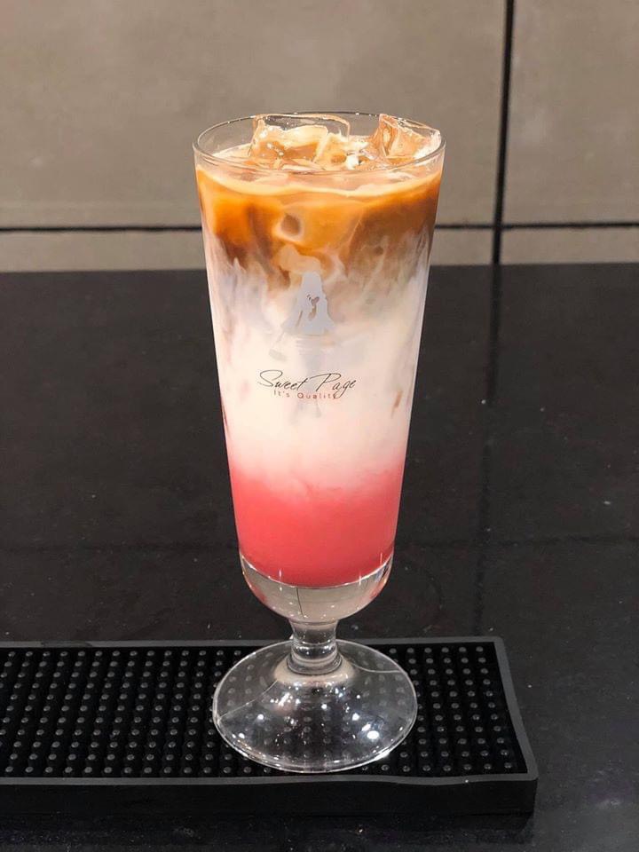 Bột sữa red velvet Sweet Page Hàn Quốc (bột latte red velvet)