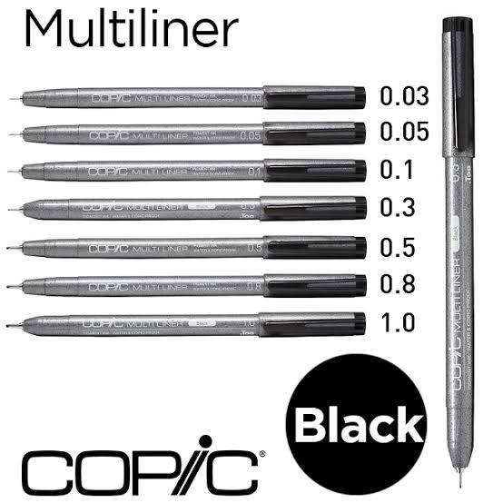 Bút line đi nét Copic Multiliner mầu Đen -Sepia