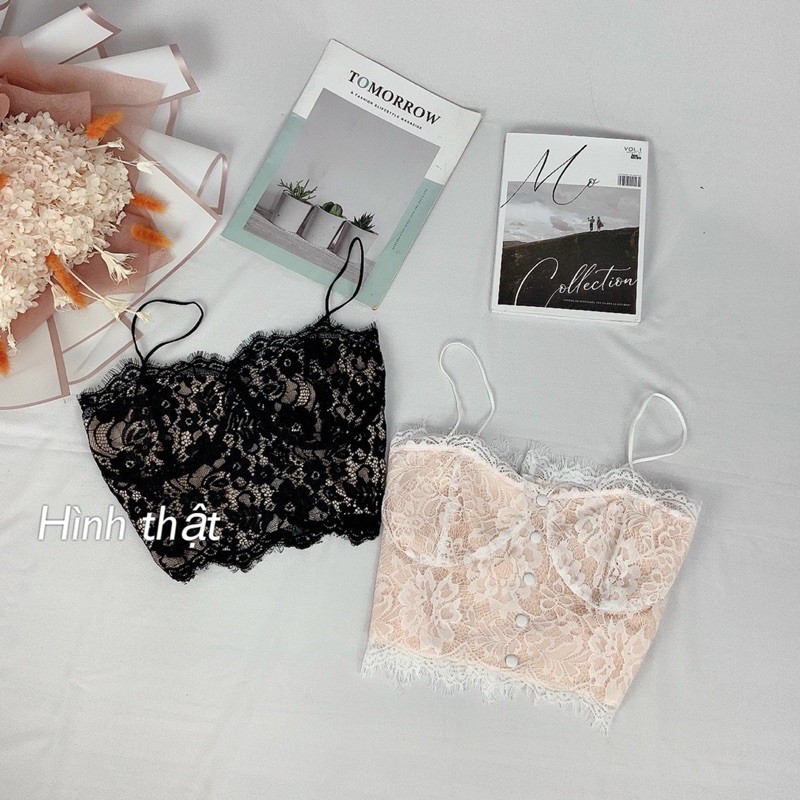 Áo 2 dây ren croptop - z8U