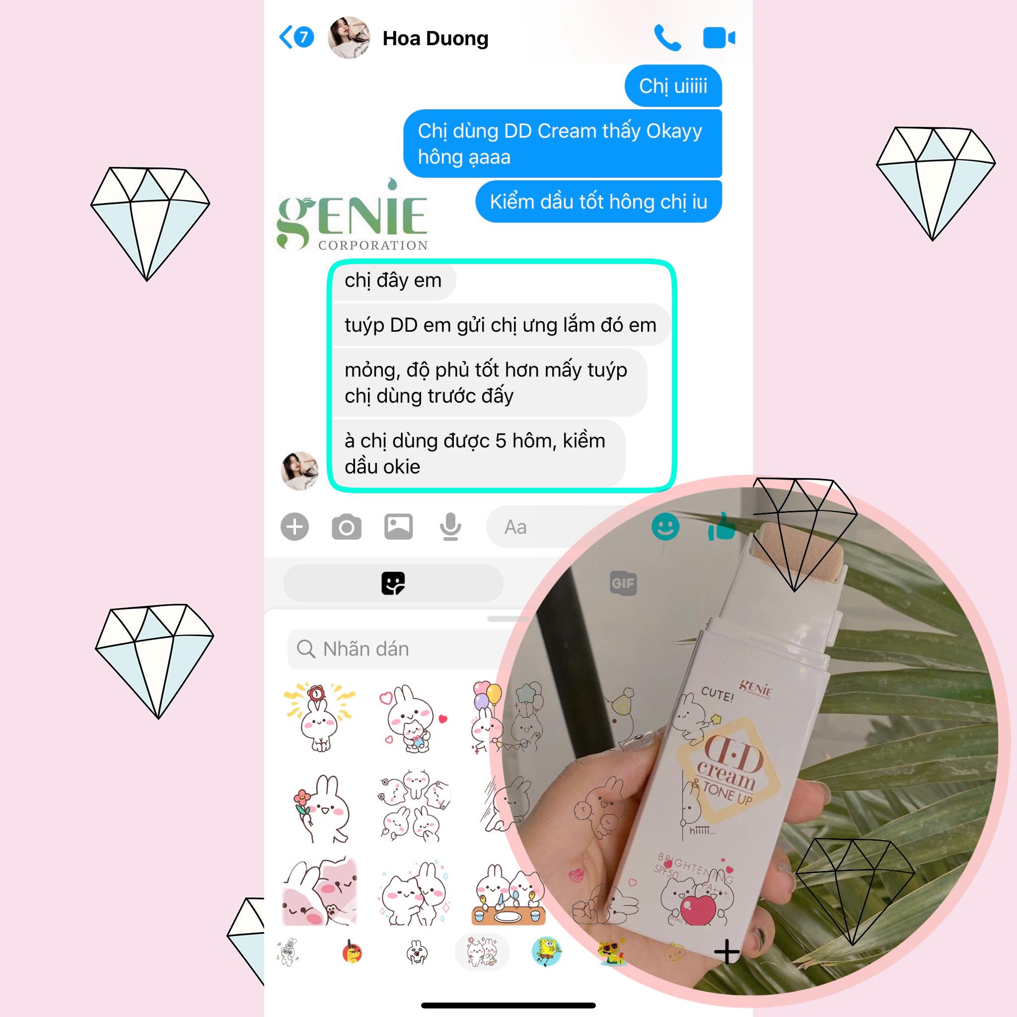 Kem Nền DD Cream Tone Up Genie 50ml