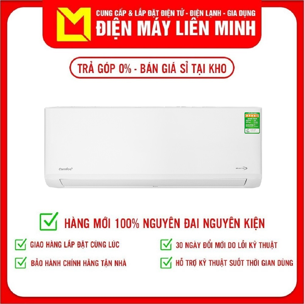 Máy lạnh Comfee Inverter 2 HP CFS-18VDGF-V - Hẹn giờ bật tắt máy Màn hình hiển thị nhiệt độ trên dàn lạnh Tự khởi động lại khi có điện