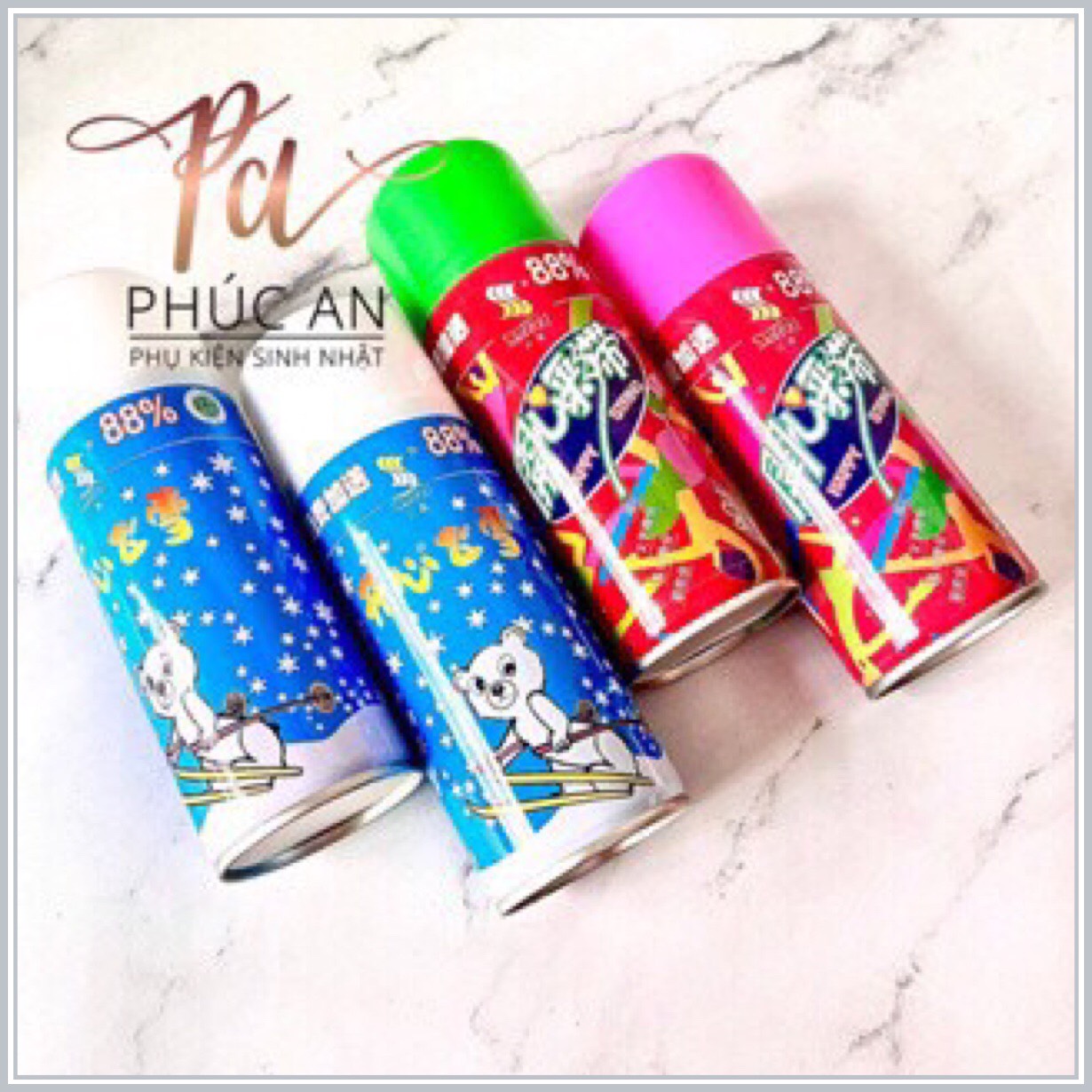 Bình xịt dây sinh nhật, liên hoan, party, lễ hội