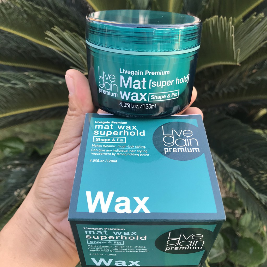 Wax cứng tóc LiveGain Super Hold xanh 120g