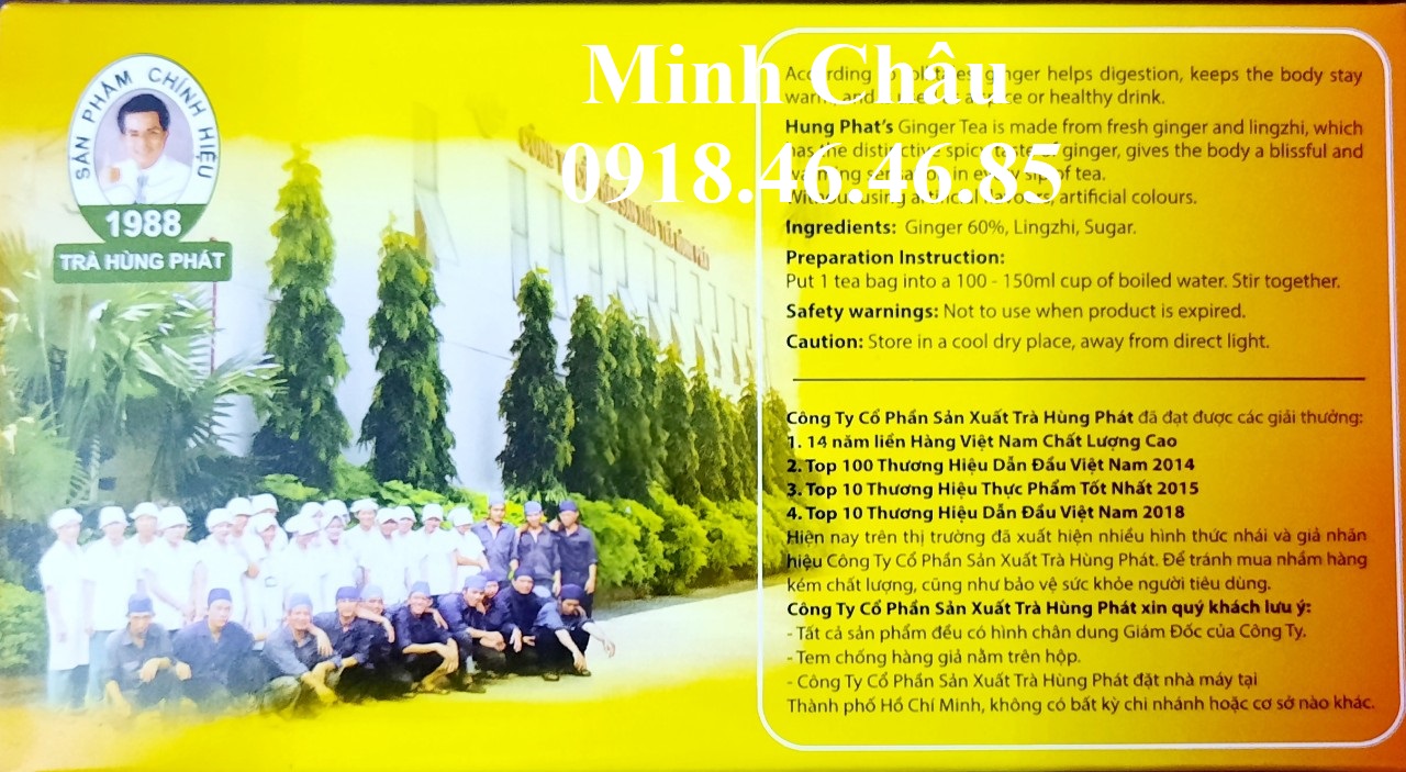 [HCM]Trà Gừng Hòa Tan Hùng Phát 20 gói