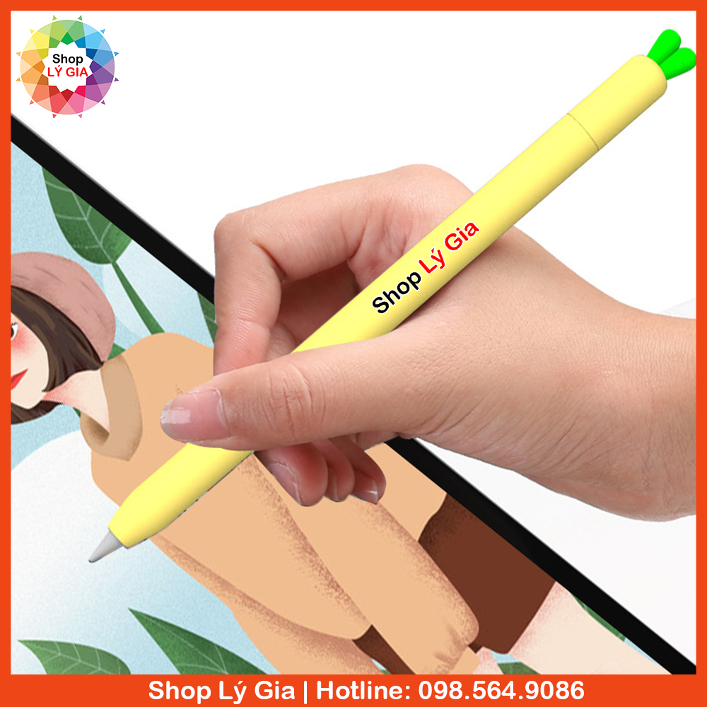 Ốp case Cà Rốt cho bút Apple Pencil 1/2