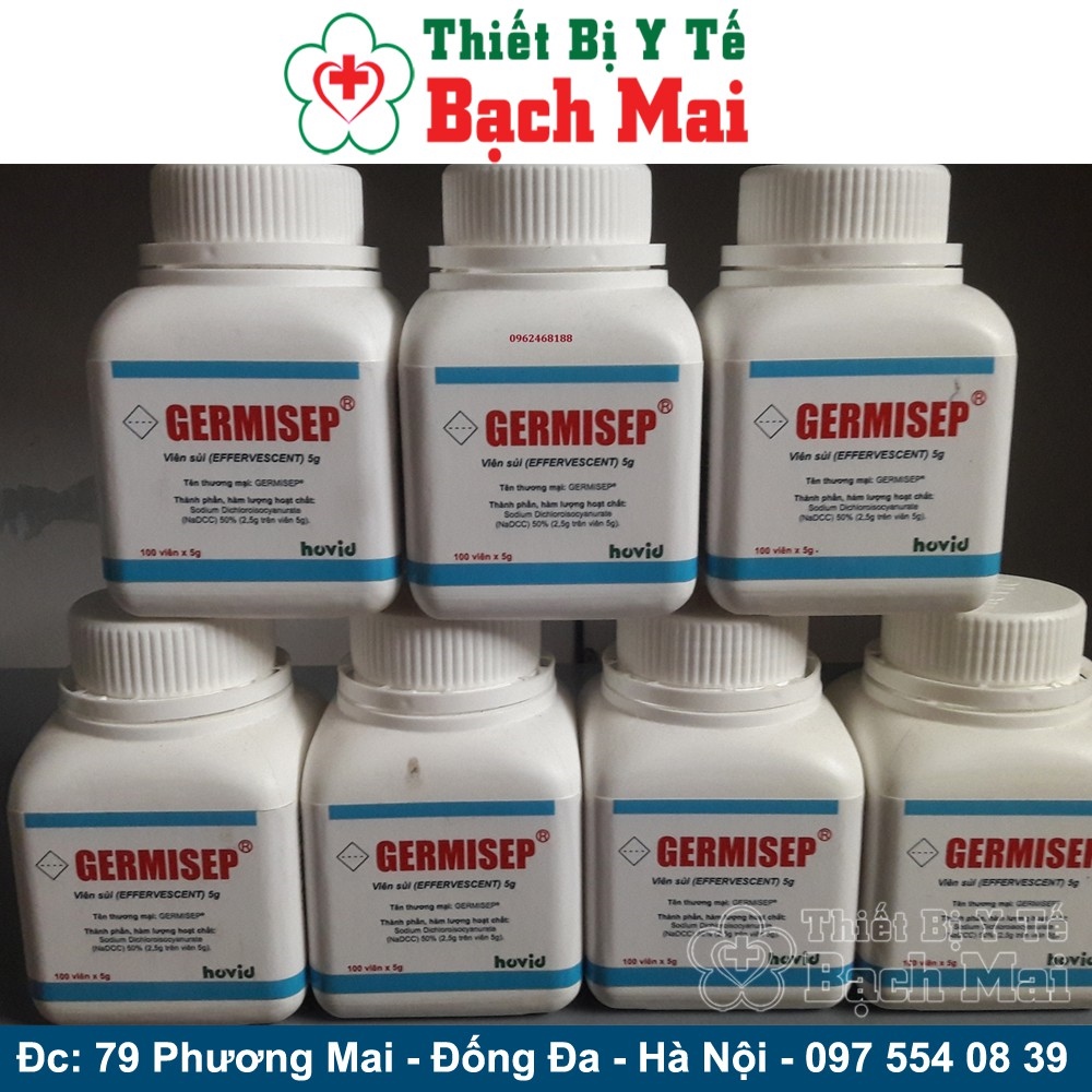 ✽✣✲ [Y Tế Bạch Mai] Viên Ngâm Sát Khuẩn Germisep 2.5 gr