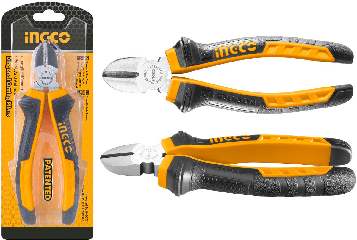 Kìm kềm cắt 7 inch 180mm diagonal cutting pliers ingco hdcp08188