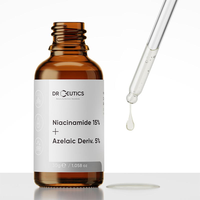 Serum Vitamin B3 15% DrCeutics - Làm Sáng, Đều Màu Da- Niacinamide 15% + Azelaic 5% Dr Ceutics giảm mụn