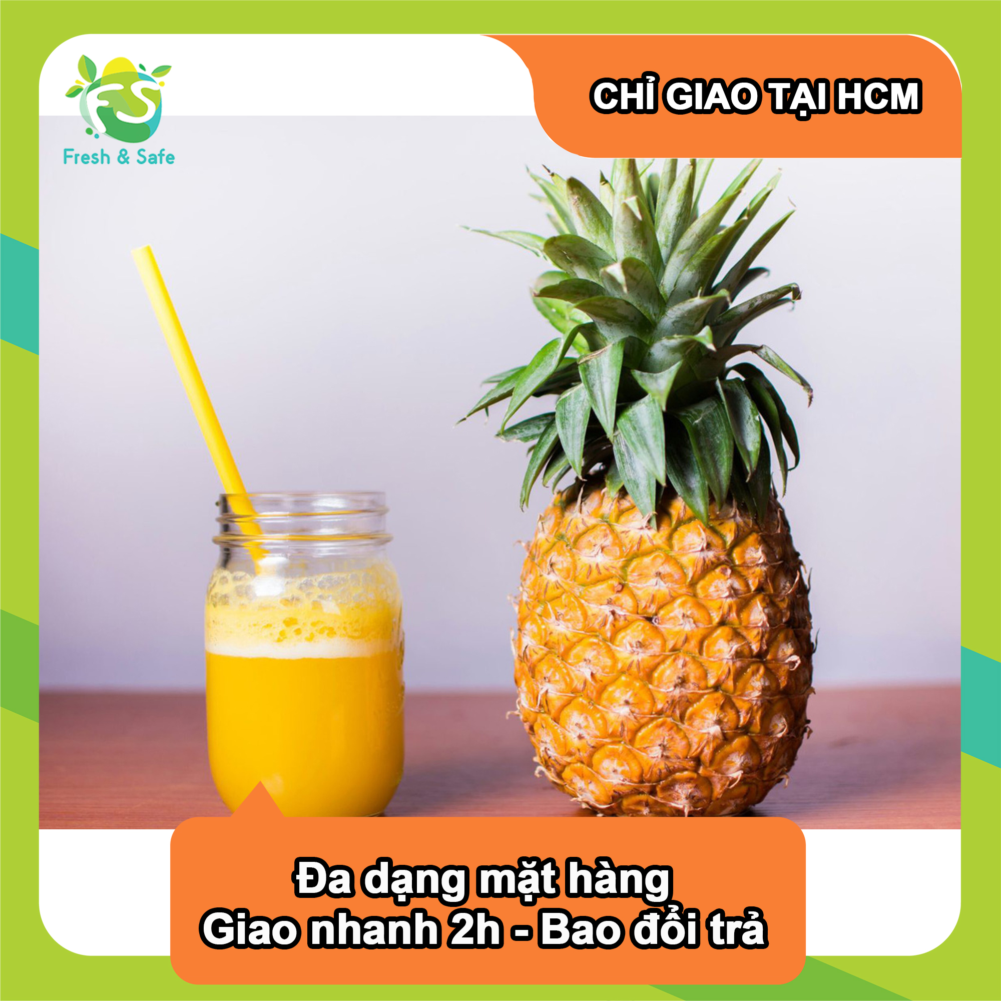 [Chỉ Giao HCM] Nước Ép Thơm Nguyên Chất