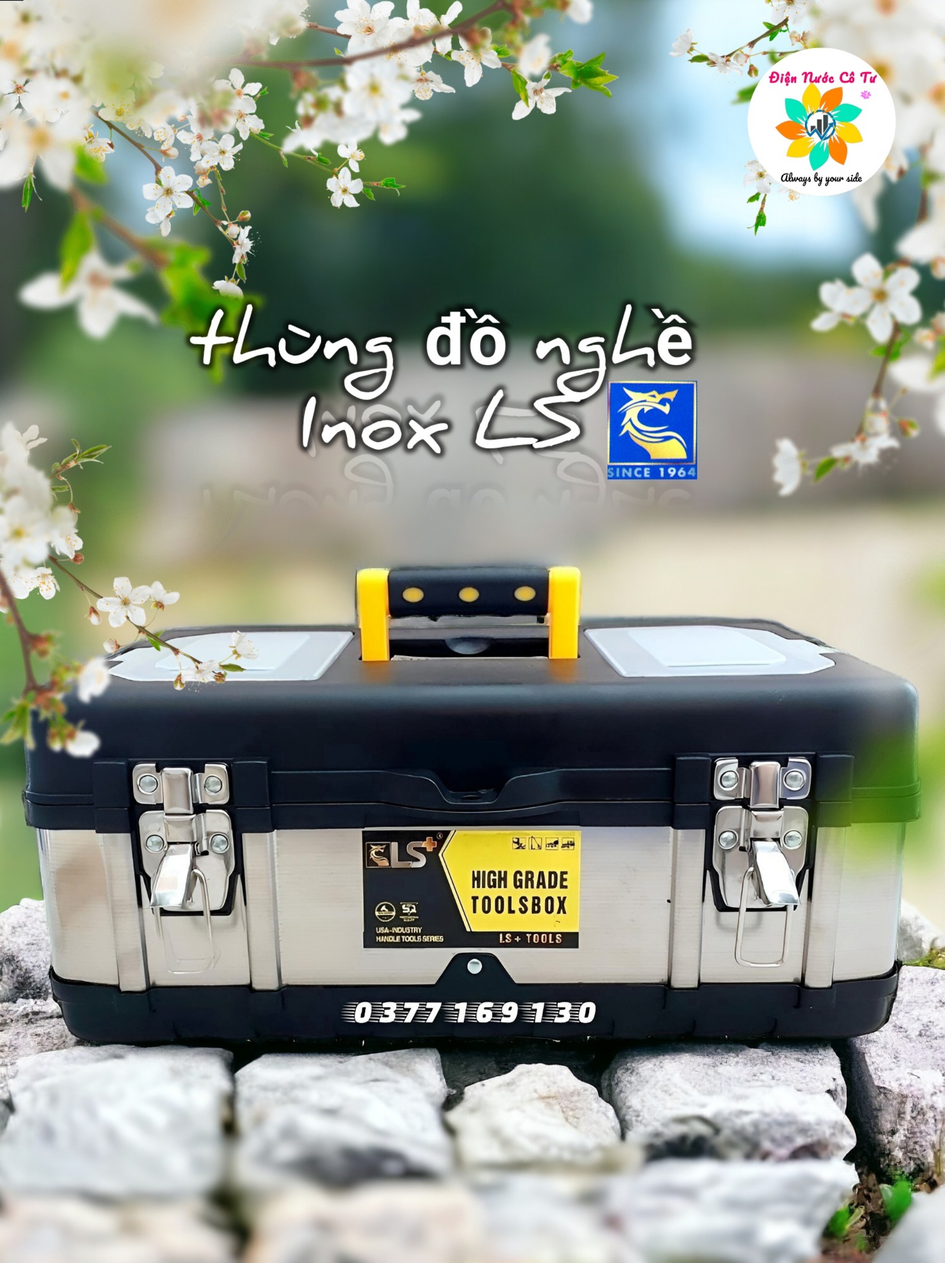 Thùng đồ nghề Hộp đồ nghề Sắt 20inch LS