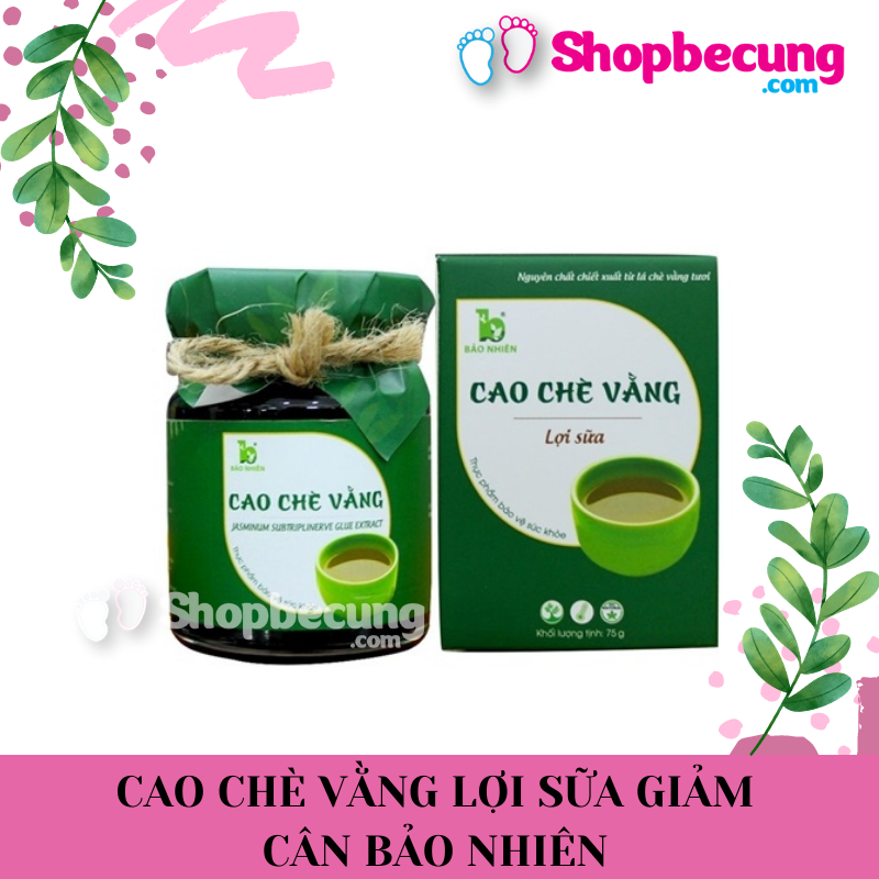 Cao chè vằng bảo nhiên lợi sữa giảm cân