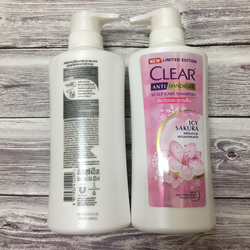 01 Chai Dầu Gội CLEAR Thái Lan 410ml