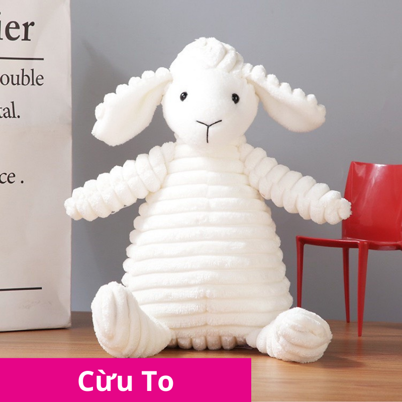 Thú Nhồi Bông Hình Voi, Chó, Cừu, Gấu, Thỏ cho bé