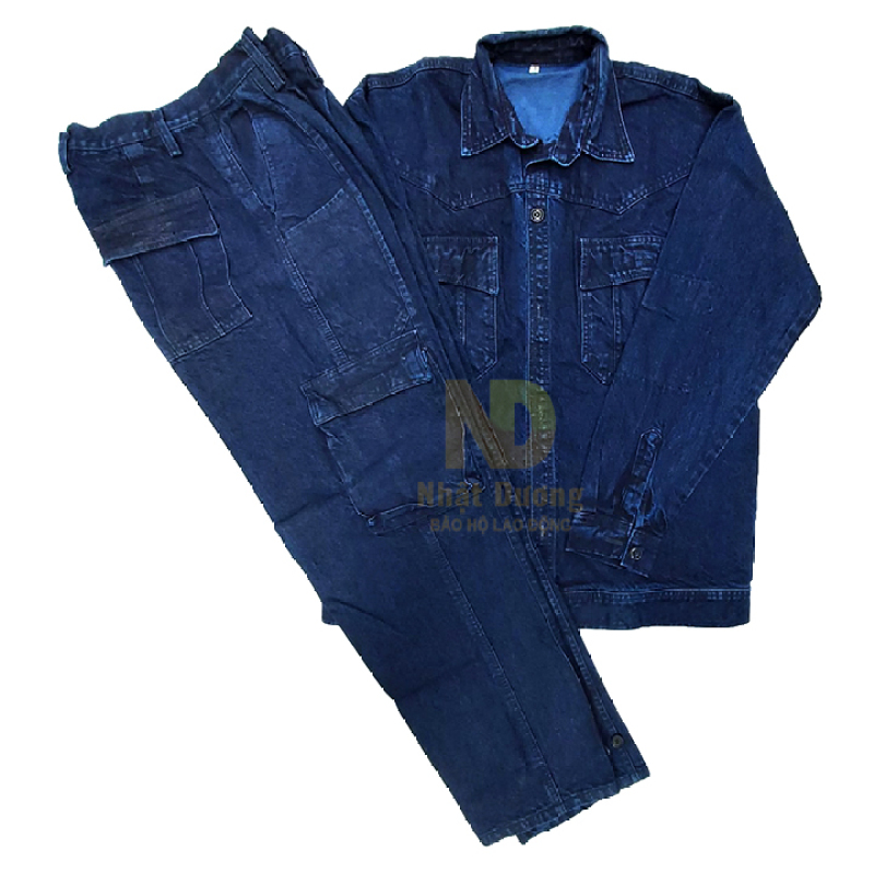 Quần áo jean - quần bò - điện lực tiêu chuẩn, thợ hàn, thợ điện loại 1-dùng cho điện lực miền nam - hình thật - hàng sẵn