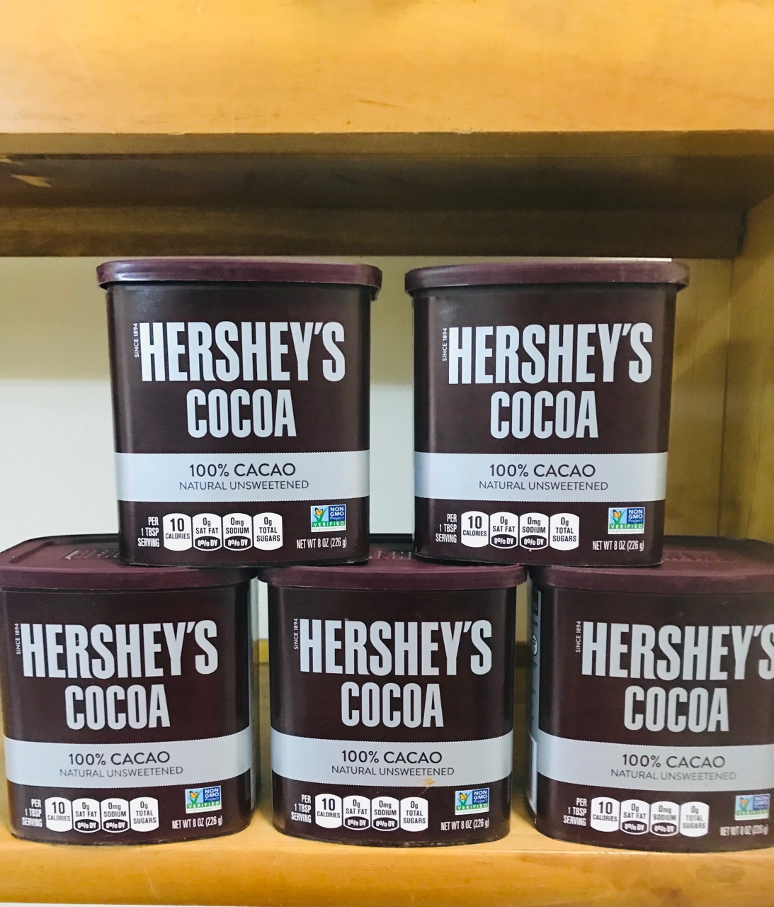 Bột cacao nguyên chất Hershey’s 226g của Mỹ
