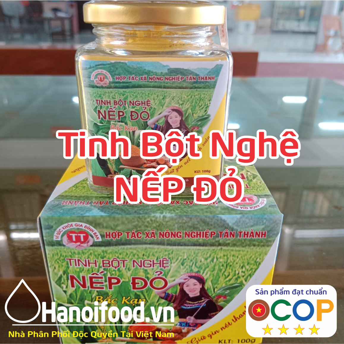 [Dùng Thử] Tinh bột Nghệ Nếp đỏ Bắc Kạn 20g