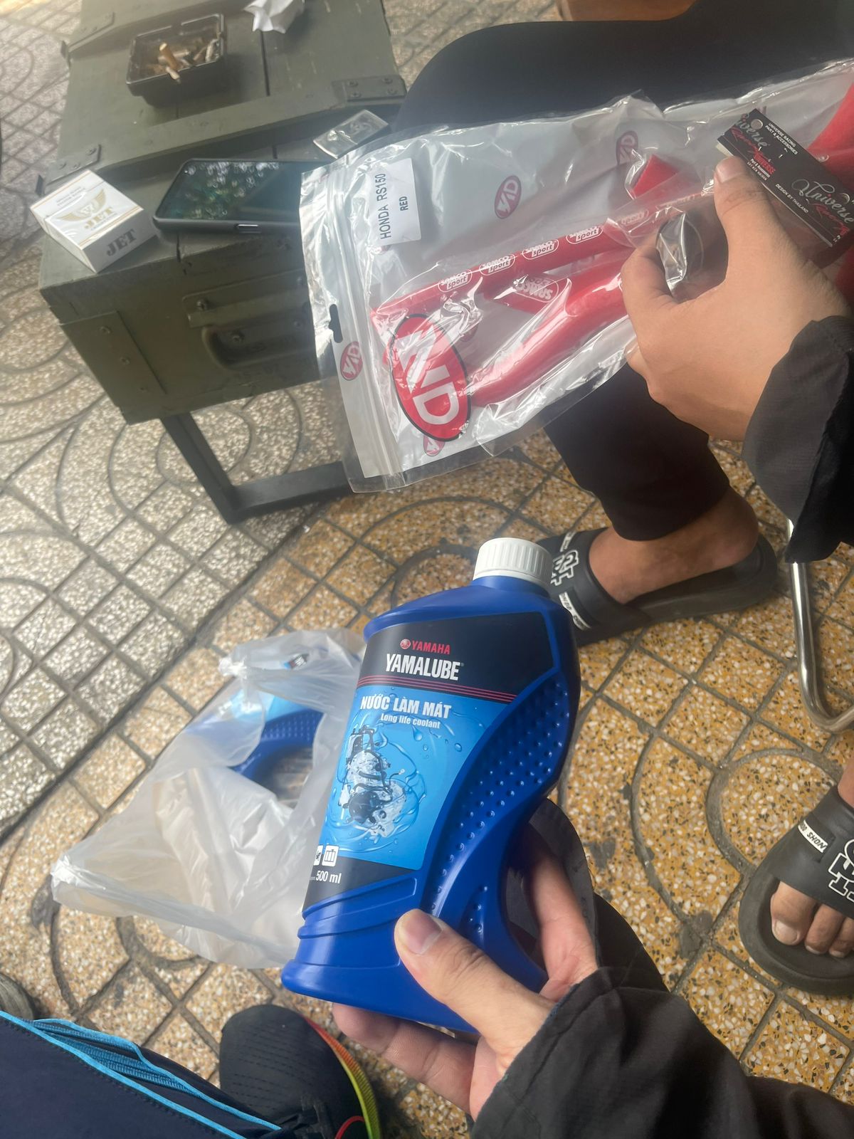 Nước mát hãng Yamaha cho xe máy.
