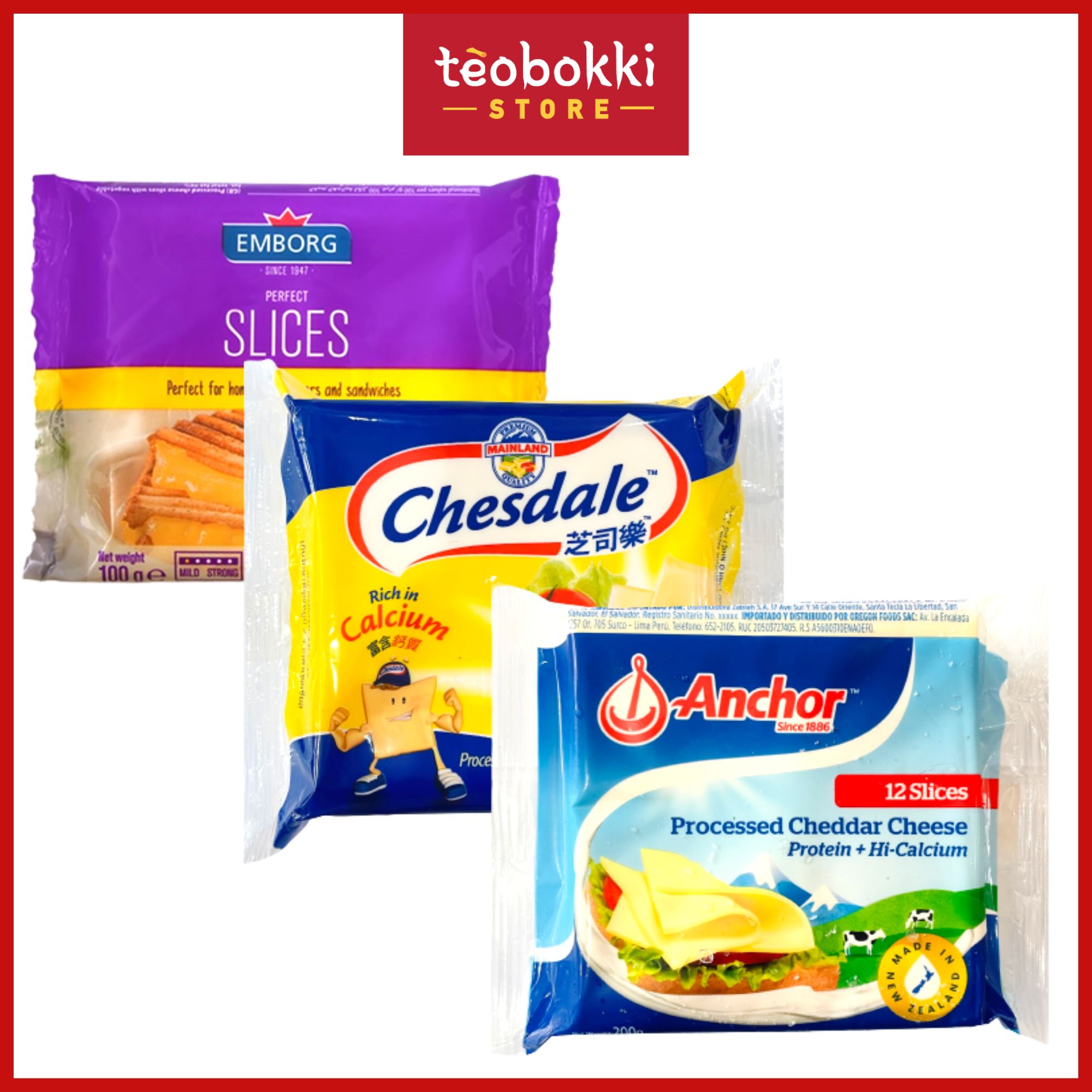 [SHIP HCM] Phô mai lát (cheese slice) 100g, 250g
