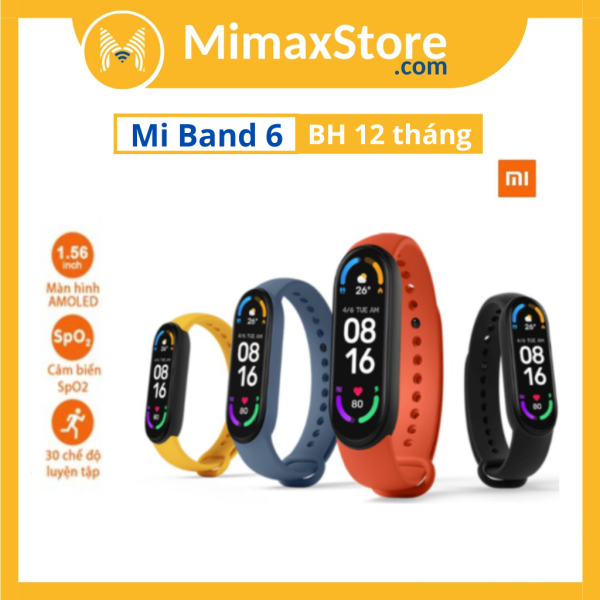 Vòng Đeo Tay Thông Minh Xiaomi Mi Band 6 | Hàng Chính Hãng | Bảo Hành 12 TH | Mimax Store