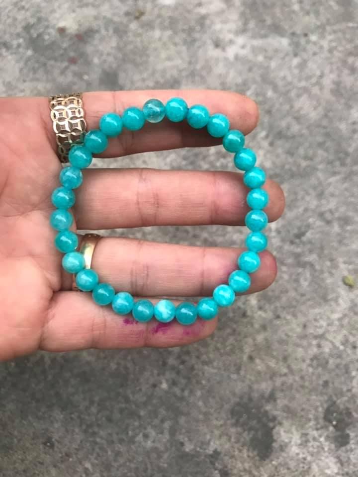 [HCM]VÒNG TAY ĐÁ AMAZONITE 6LY