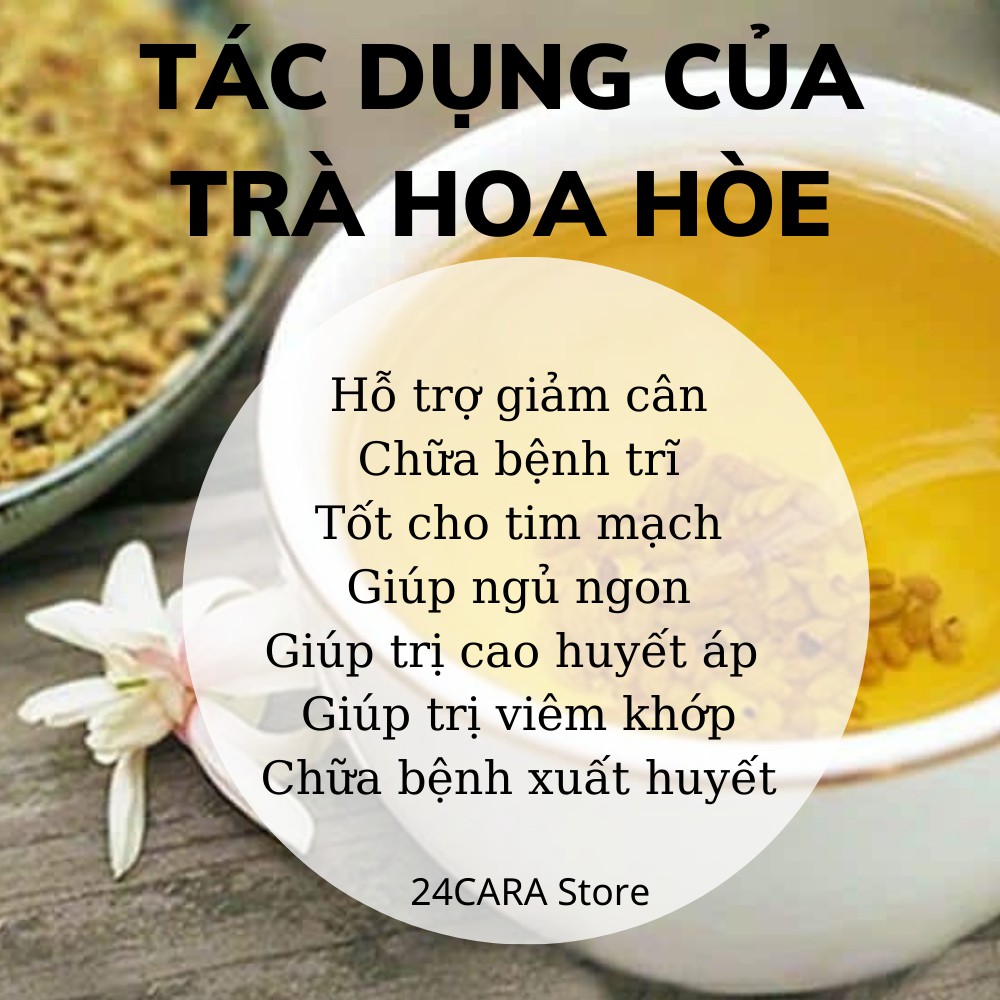 [HCM] Trà hoa hòe sấy lạnh gói 50 gram - Giúp thanh nhiệt ổn định huyết áp