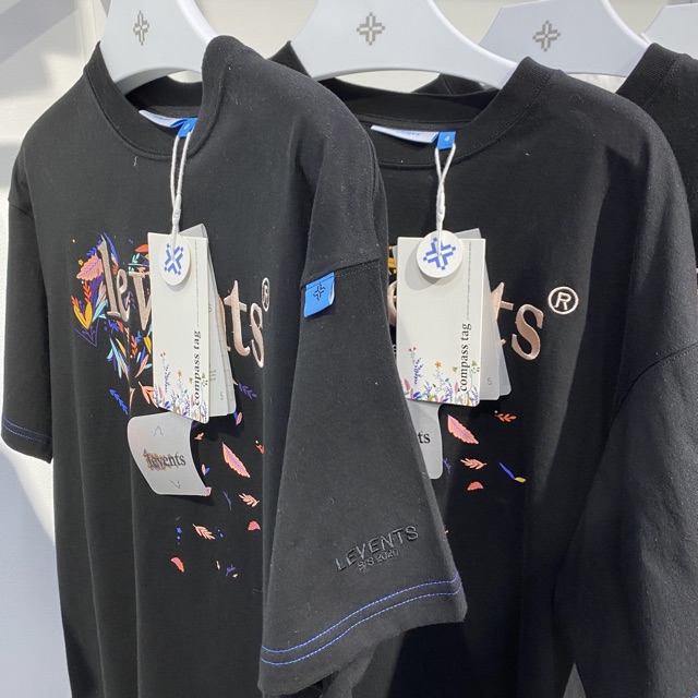 Áo thun LEVENTS FLORAL TEE - White/Blue/Black (MẪU CHÁY  CỦA SHOP 🔥)