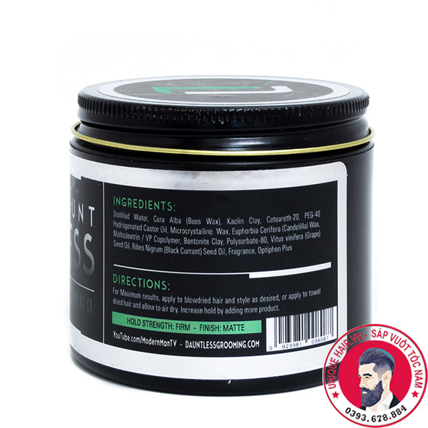 Sáp vuốt tóc Dauntless Matte Paste 113gr - new 2025 + Quà Tặng