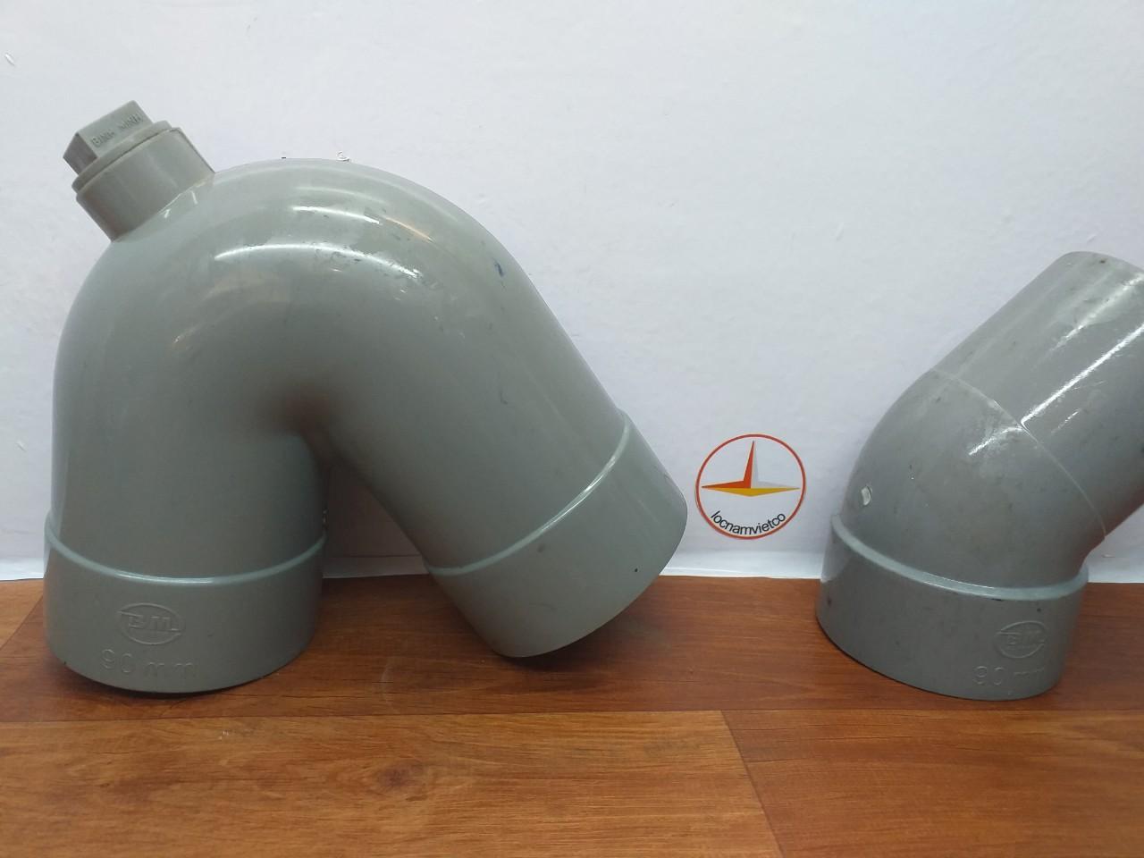 Con thỏ (xi phông) chống hôi 90 nhựa PVC Bình Minh