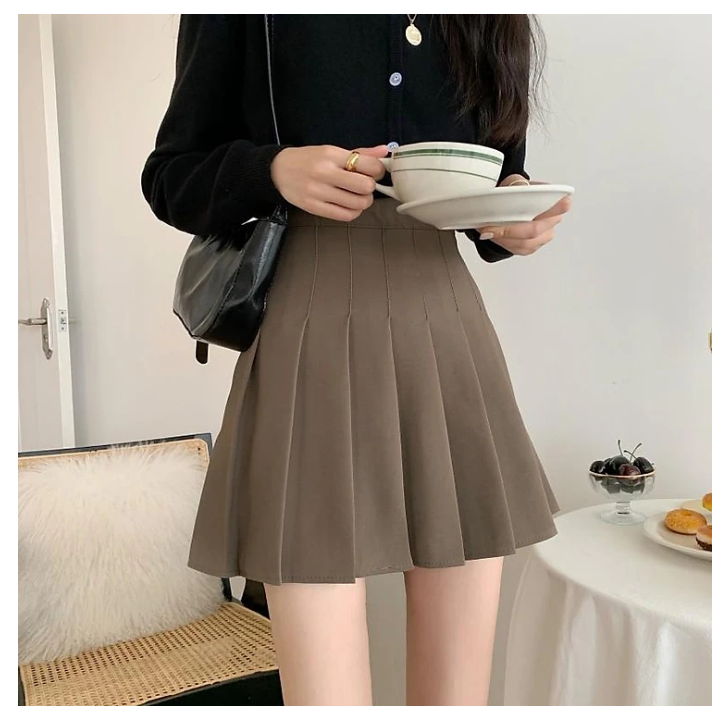 Chân Váy Xếp Ly Tennis Skirt Chữ A Dáng Ngắn Mã -Chân Váy Chữ A Xếp Ly Lưng  Cao Phong Cách Hàn Quốc Dành Cho Phái Đẹp - Mixasale