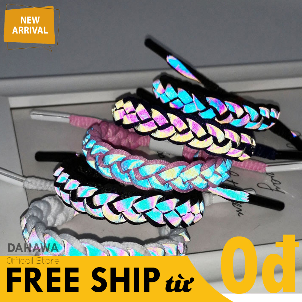 Vòng Đeo Tay Phản Quang Đan Len, Phản Chiếu Ánh Sáng Ban Đêm Siêu Hot, Vòng Đeo Tay Handmade Siêu Cá Tính, Siêu Hot VT14