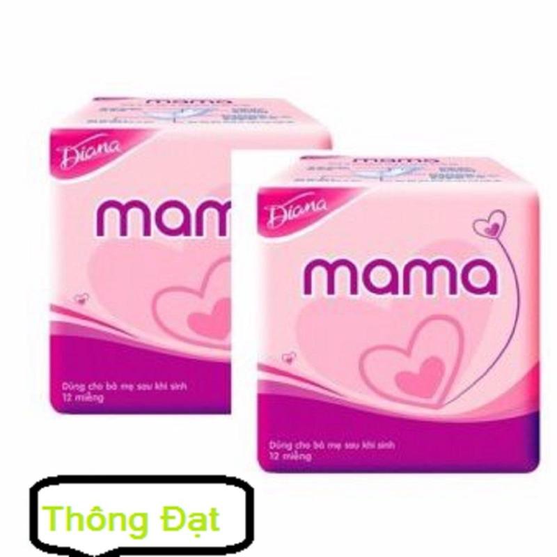 Hai gói băng Vệ Sinh Diana Mama (12 Miếng nhập khẩu