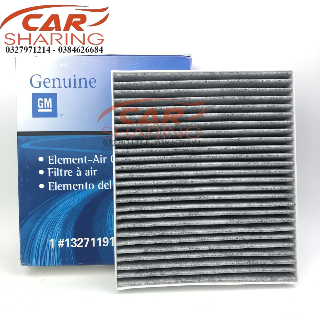 LỌC ĐIỀU HÒA THAN HOẠT TÍNH DÙNG CHO XE: CRUZE ( 2010-2016), SPARK (2013-2016), ORLANDO 2012, FADIL, Lacetti CDX ; MÃ OEM: 13271190/13271191