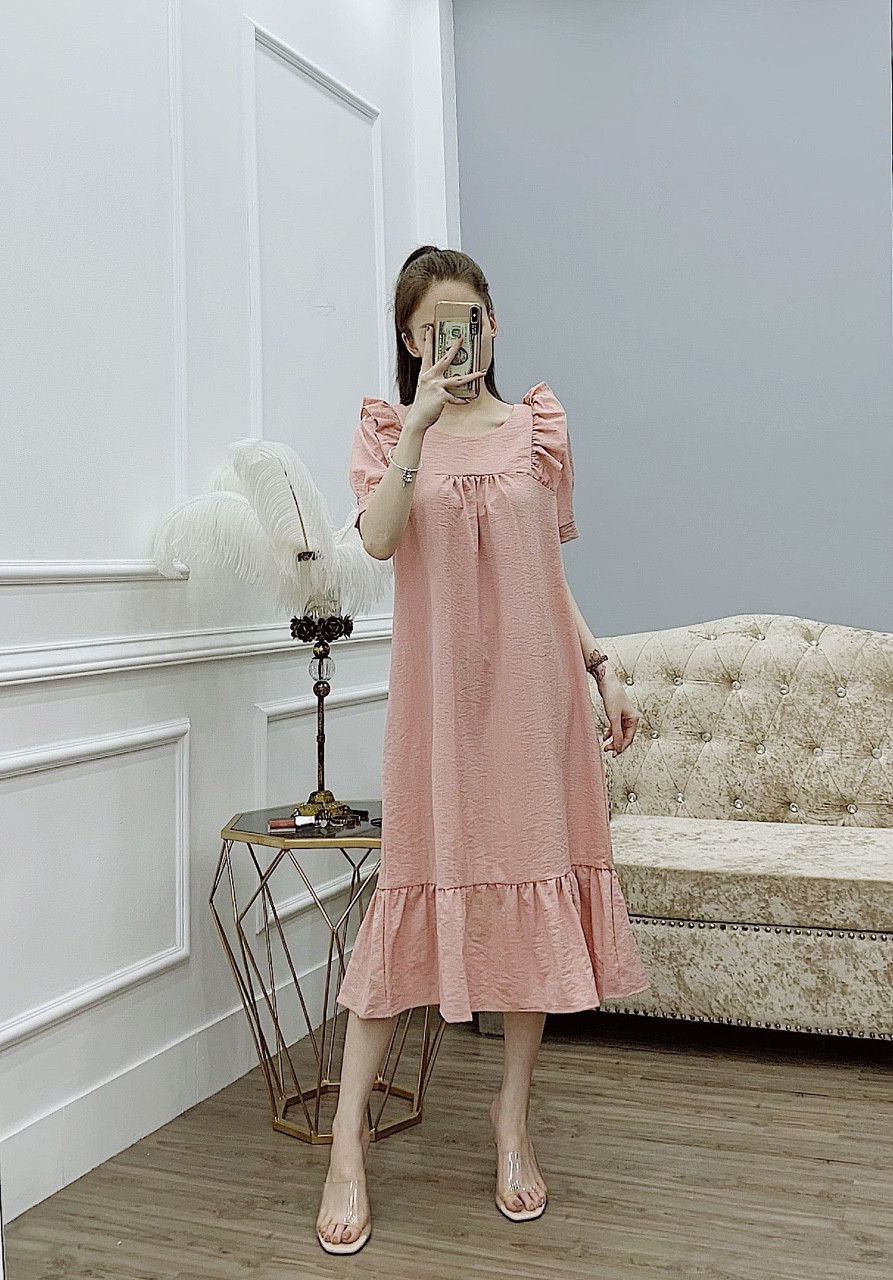 Váy Bầu Xinh Dáng Dài-Đầm bầu đẹp thiết kế hoa nhí xinh xắn cho mẹ bầu |  Lazada.vn