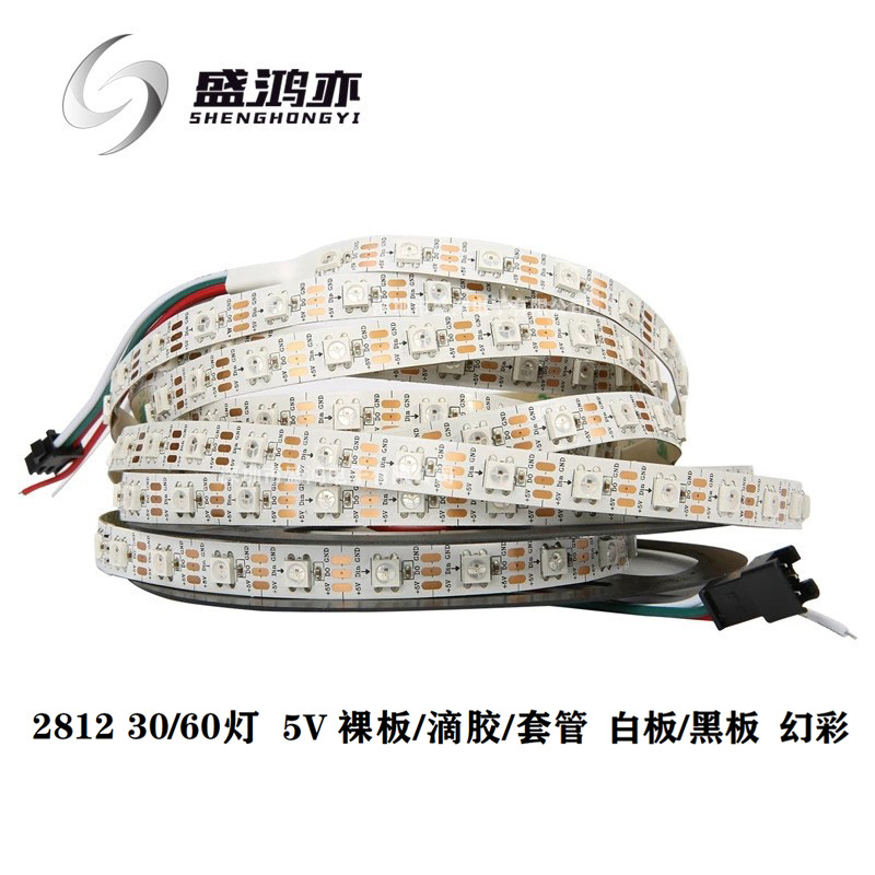 5v ws2812b led strip light rgb dual signal ws2812 led lights tape individually addressable 5m 30led 60led