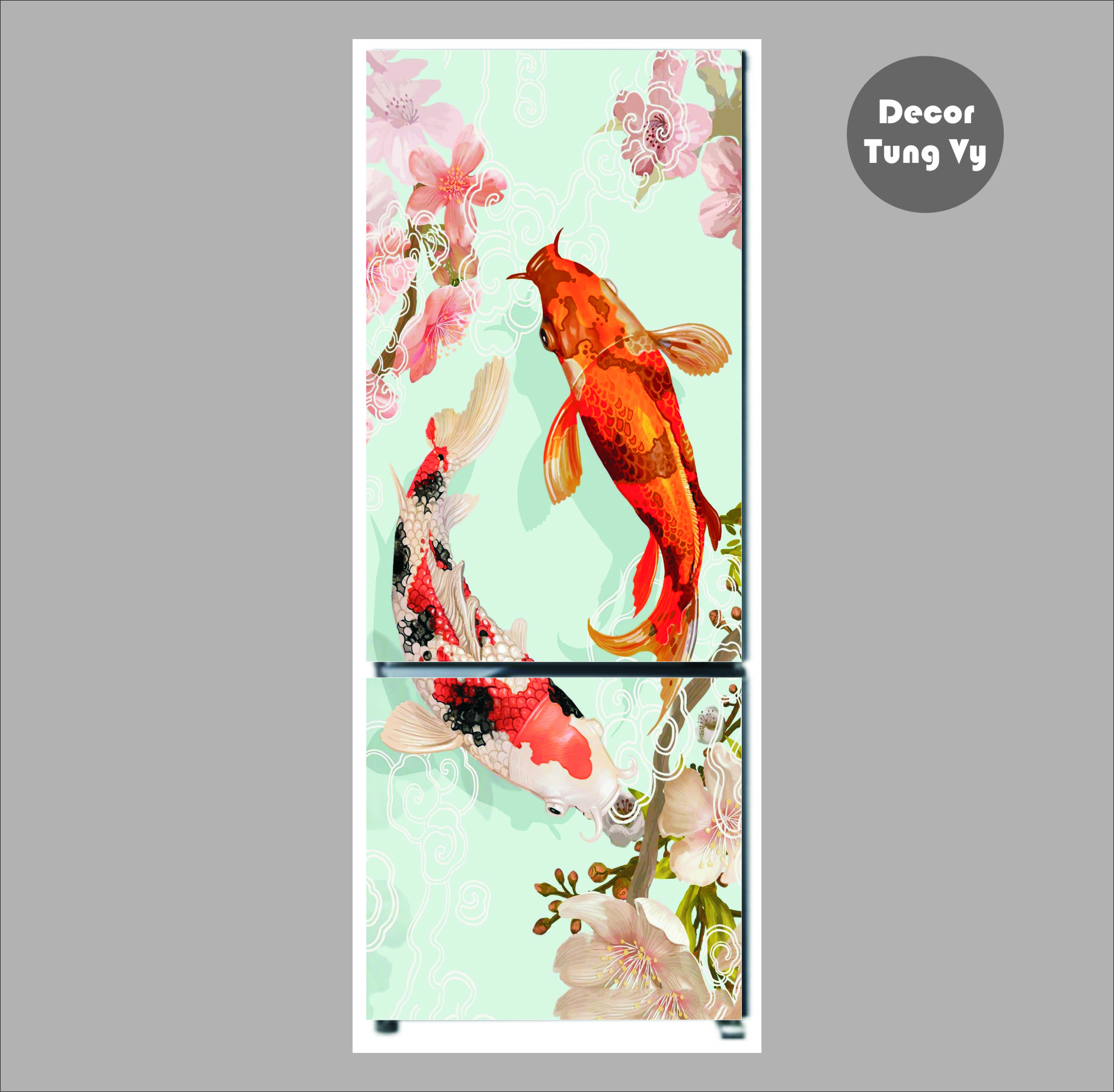 Decal dán tủ lạnh - dán kính ( trang trí trên mọi bề mặt phẳng)