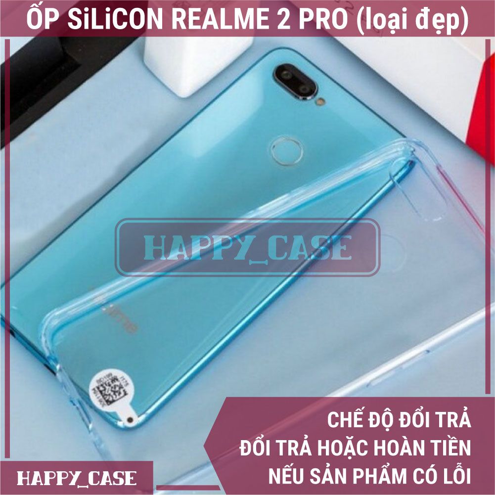 Ốp Lưng Điện Thoại REALME 2 PRO (LOẠI ĐẸP) Thin Transparent Silicon