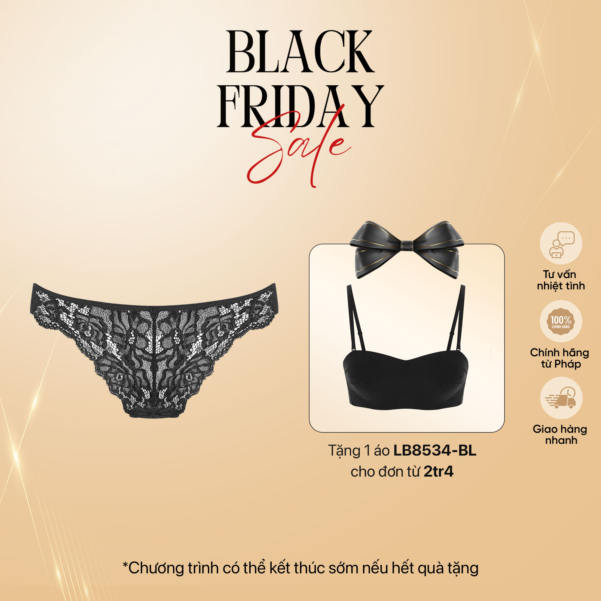 Quần lót Guy Laroche ren GU2T19